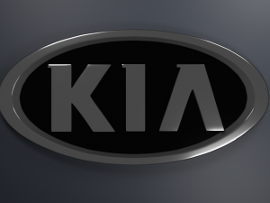 Kia Logo Emblem 3D Model