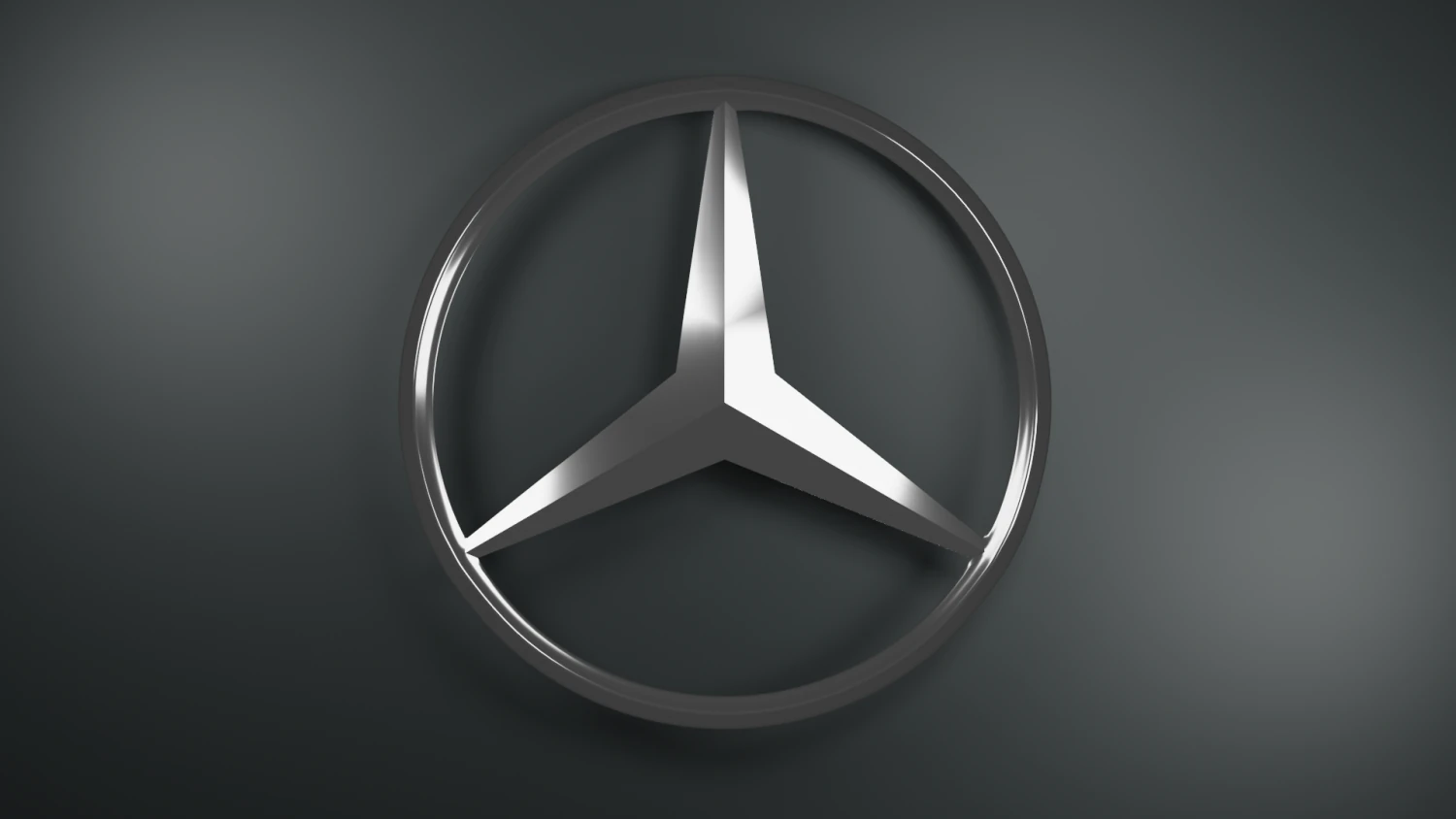 Mersedes Logo Emblem 3D Model .c4d .max .obj .3ds .fbx .stl .blend