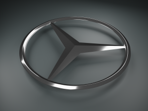 Mersedes Logo Emblem 3D 模型