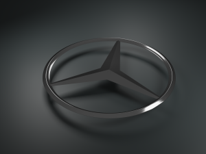 Mersedes Logo Emblem 3D 模型