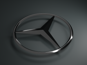Mersedes Logo Emblem 3D 模型