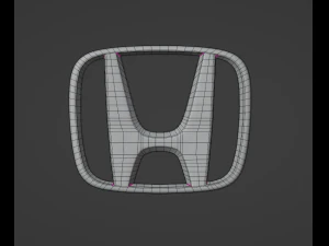 Honda Logo Emblem 3D Model