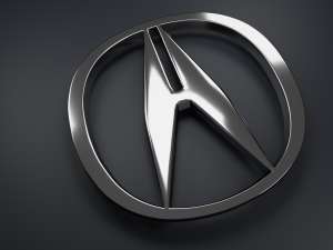 Acura Logo Emblem Modello 3D