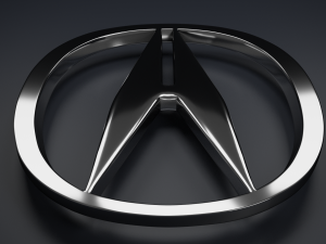 Acura Logo Emblem Modello 3D