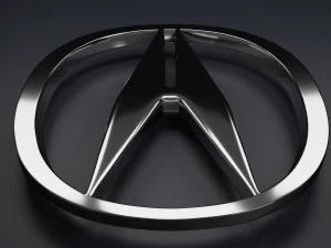 Acura Logo Emblem 3D Model
