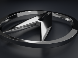 Acura Logo Emblem Modello 3D