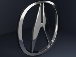 Acura Logo Emblem 3D Model