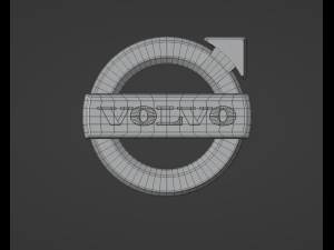 Volvo Logo Emblem 3D मॉडल
