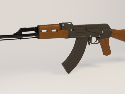 AK 47 3D 模型