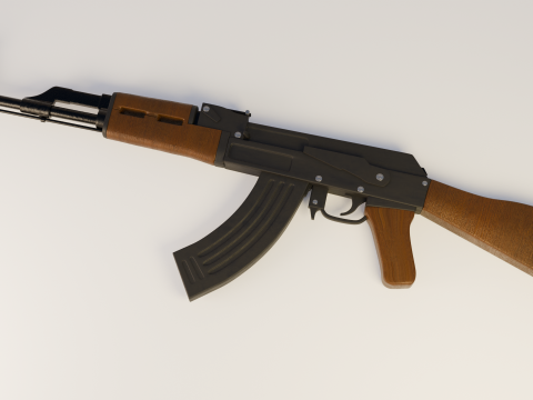 AK 47 3D 모델