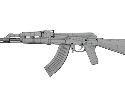 AK47 Modello 3D