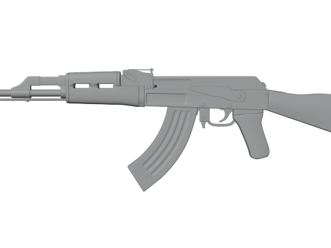 AK 47 3D 모델