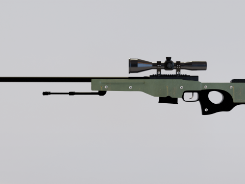 AWP Sniper Rifle 3D Модель