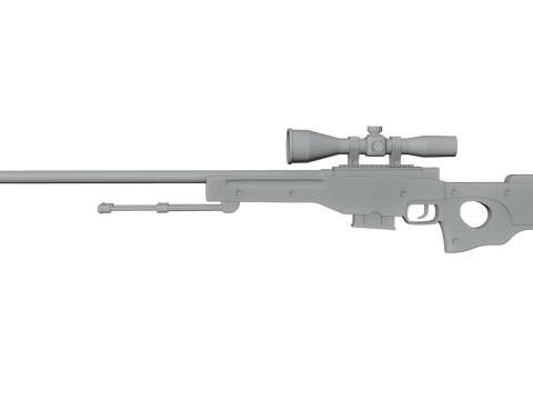 AWP Sniper Rifle 3D Модель