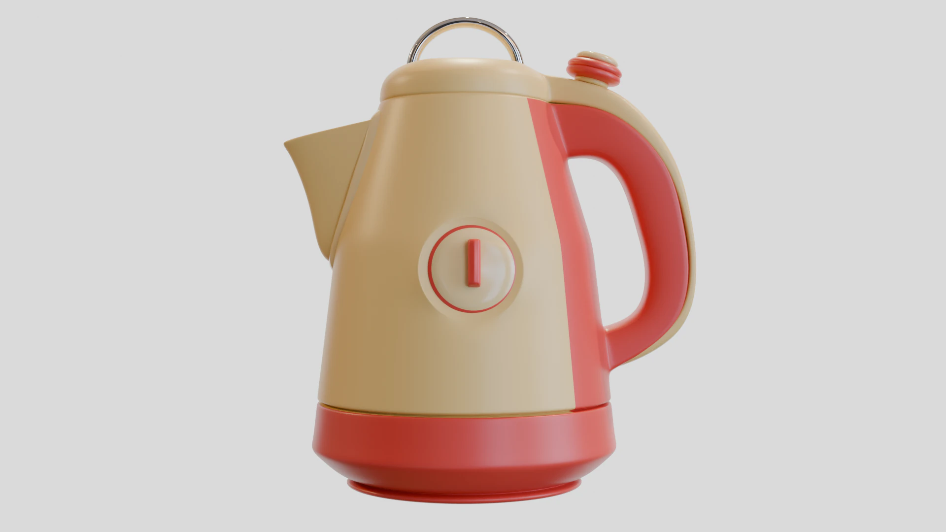 Futuristic Teapot 1 3D Model .c4d .max .obj .3ds .fbx .stl .blend