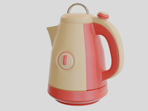 Futuristic Teapot 1 3D Model