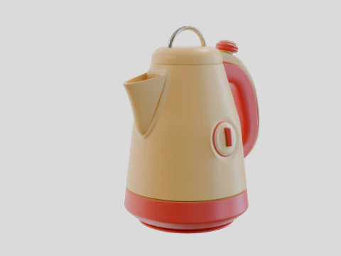 Futuristic Teapot 1 3D Model
