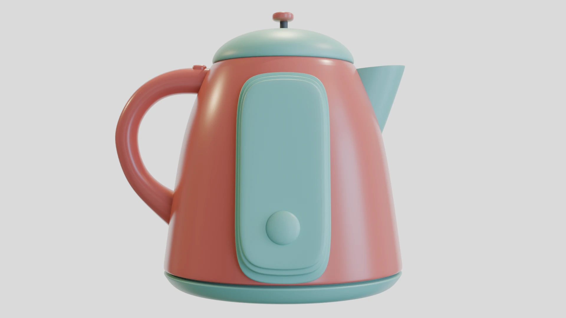 Futuristic Teapot 4 3D Model .c4d .max .obj .3ds .fbx .stl .blend 