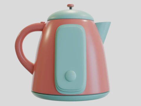 Futurystyczny czajniczek 4 Model 3D