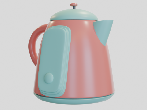 Futuristic Teapot 4 Model 3D