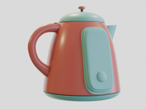 Futuristic Teapot 4 Model 3D