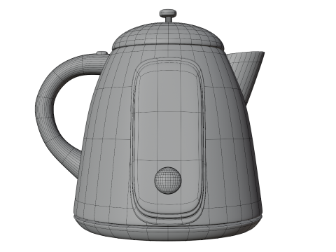 Futuristic Teapot 4 Model 3D