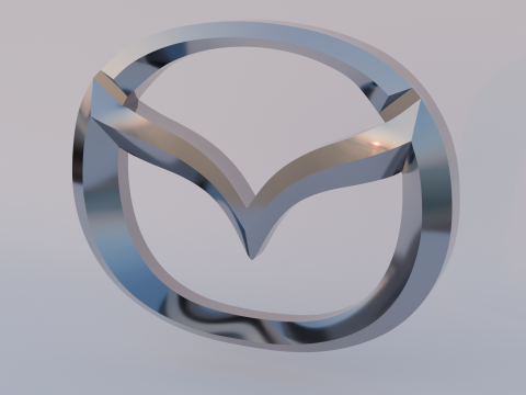Mazda Logo Emblem Model 3D