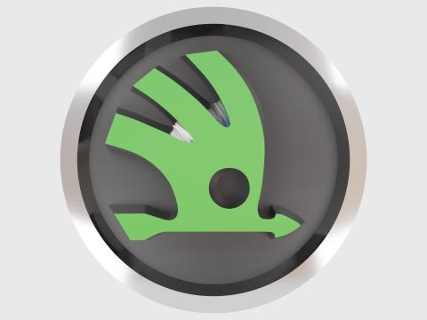 Skoda Logo Emblem 3D 模型