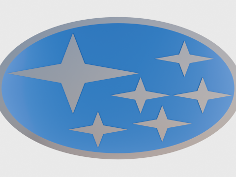Subaru Logo Emblem 3D 模型