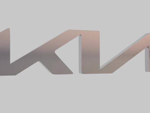 KIA Logo Emblem 3D Model