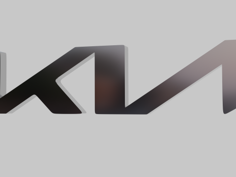 KIA Logo Emblem Modello 3D