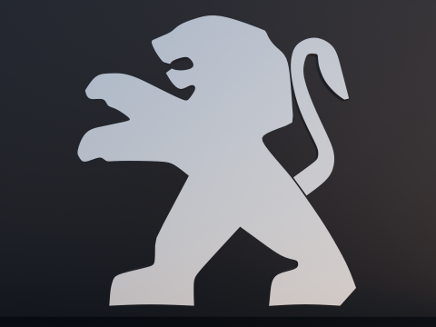 Peugeot Logo Emblem 3D 模型