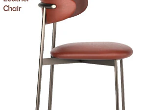 Oleandro Leather Chair 3D Model