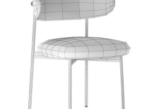 Oleandro Leather Chair 3D Model