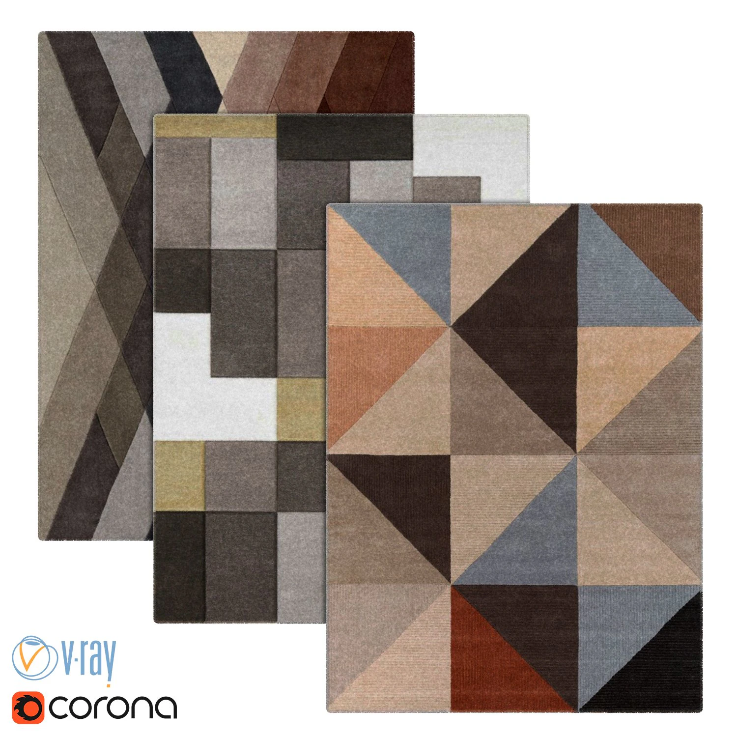 Carpets 3D Model .c4d .max .obj .3ds .fbx .stl .blend 