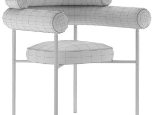 Portia dining chair 3D Model