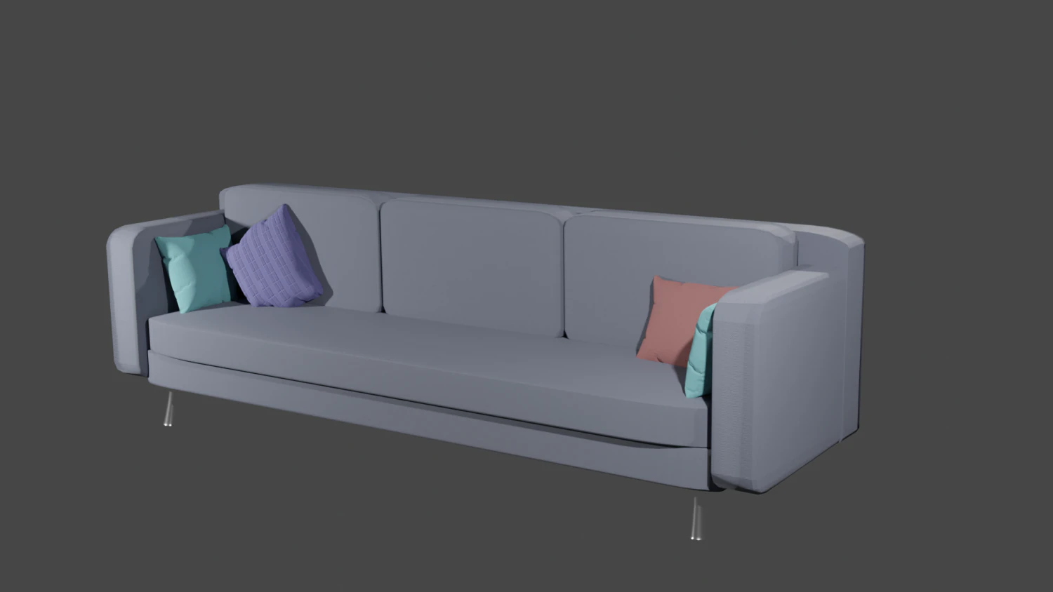 Sofa 3D Model .c4d .max .obj .3ds .fbx .stl .blend 