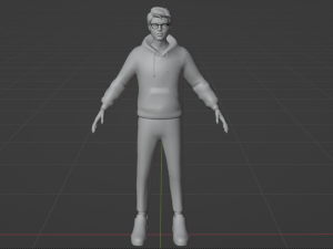 Rigged Human 3D Character Model 3D