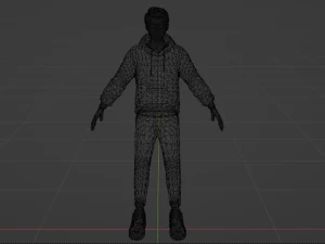 Rigged Human 3D Character 3D Model