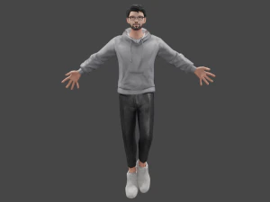 Rigged Human 3D Character 3D Model