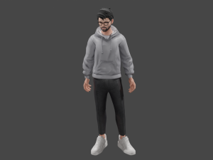 Rigged Human 3D Character Model 3D