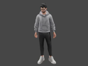 Rigged Human 3D Character 3D Model