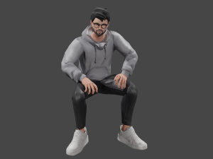 Rigged Human 3D Character Model 3D