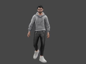 Rigged Human 3D Character 3D Model