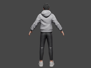 Rigged Human 3D Character Model 3D