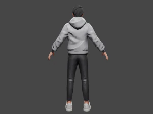 Rigged Human 3D Character 3D Model