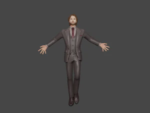 Rigged Official Man 3D Character 3D Model