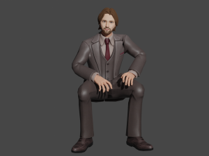 Rigged Official Man 3D Character 3D 모델