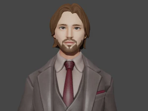 Rigged Official Man 3D Character 3D Model
