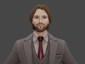 Rigged Official Man 3D Character 3D 모델